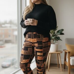 #11 Stylish Women's Geometric Patterned   skinny Pants